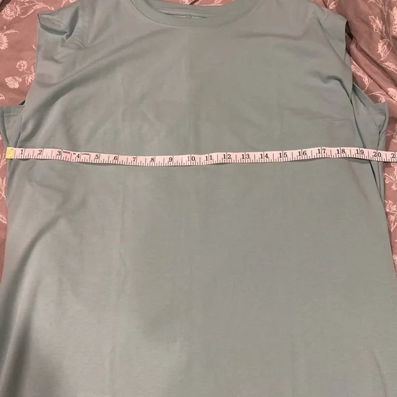 A New Day Sleeveless Tee Shirt Dress NWT Teal - Picture 11 of 11